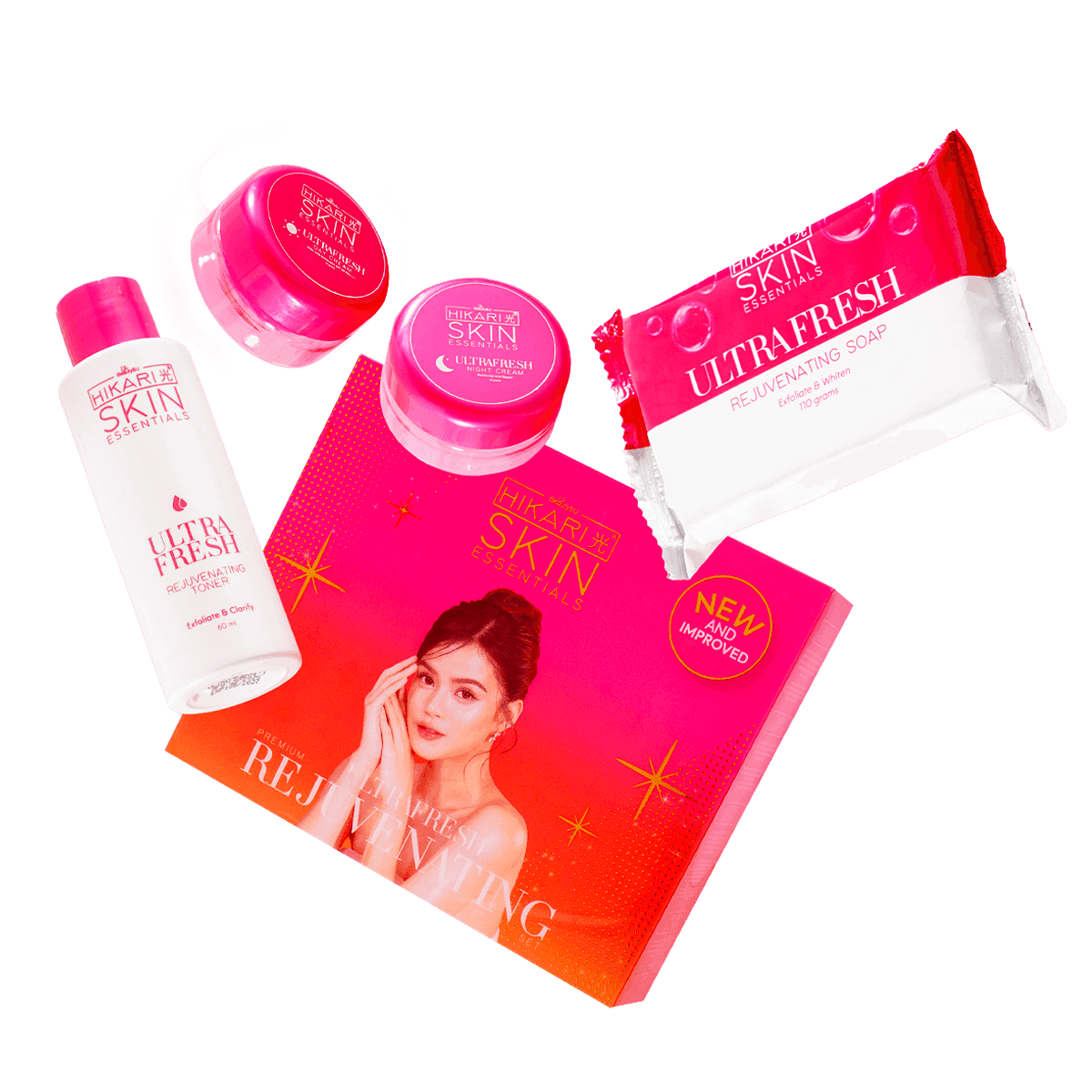 Ultrafresh Rejuvenating Set Components