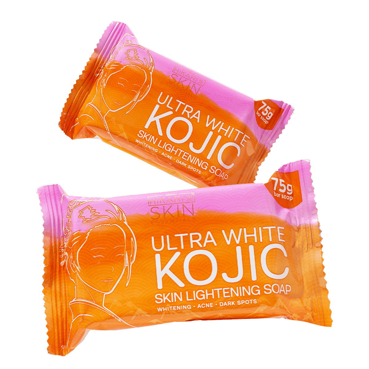 Ultra White Kojic Soap packaging and bars